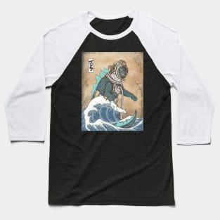 The Great Godzilla diver off Kanagawa Baseball T-Shirt